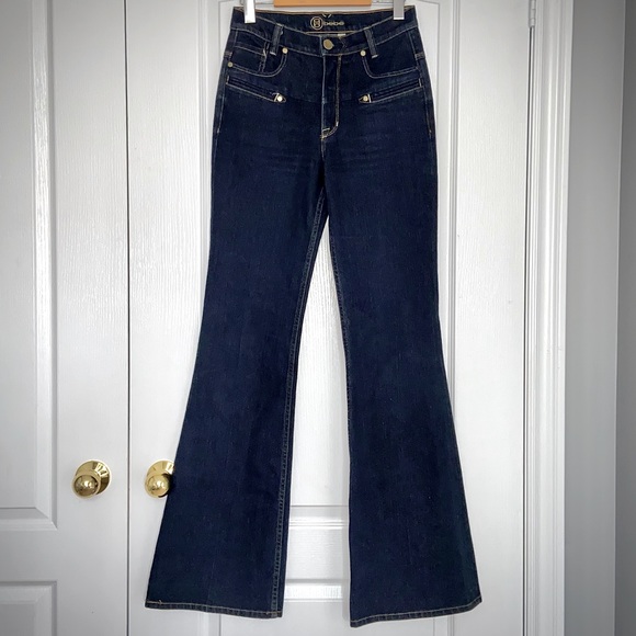 BEBE 7pocket High Waisted Wide Leg Jeans - Picture 1 of 6
